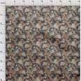 thumbnail image 4 of oneOone Polyester Spandex Navy Blue Fabric Tropical Craft Projects Decor Fabric Printed By The Yard 56 Inch Wide, 4 of 4