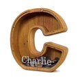 thumbnail image 2 of Wooden Piggy Bank  Personalized Letters Coin Bank Piggy Bank  Text Engraved Money Box Wooden Piggy Bank ​Gift for Kids  Christmas Birthday Gift Home Decoration. (J), 2 of 9