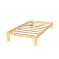 thumbnail image 3 of Lit Plateforme en Bois Alaska Simple TG en Pin Massif Non Fini, 3 of 7