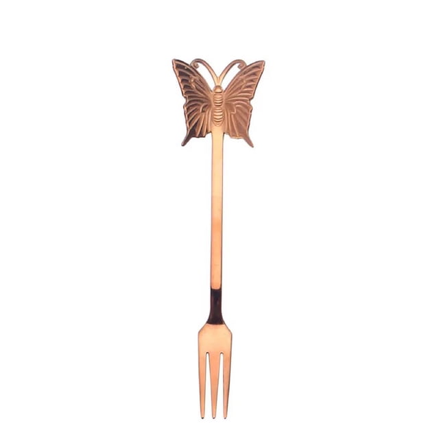 SMihono Kitchen Organizers and Storage Creative Stainless Steel Butterfly Spoon Dessert Cake Tea Set Coffee Spoon Kitch Kitchen Gadgets Must Have 2023