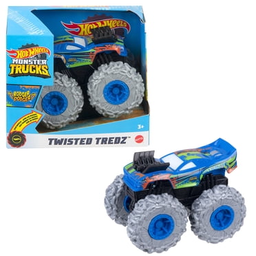 Hot Wheels Monster Trucks Twisted Tredz Rodger Dodger Vehicle, 1:43 Scale Creature-Themed Toy Truck