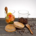 thumbnail image 2 of Coffee Glasses Set Glass Double Walled Coffee Mugs with Tall Mug Set Baby Bottles Set Keep Cup Round Glass Jar With Spoon & Seal Ideal Storage For Food & Cosmetics Airtight Lid Keeps, 2 of 4