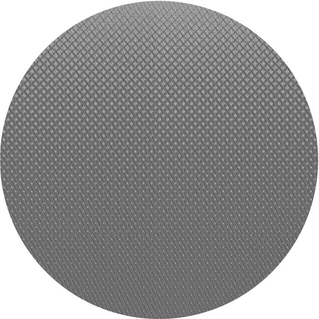 Ahgly Tapis Rond Lavable en Machine Intérieur Transitionnel Gris Carbone, 4 Pieds Rond