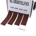 thumbnail image 1 of PEONAVET Boxed Abrasive Belt Abrasive Paper 4pc Sandpaper Variety Pack with Dispenser, 1 of 6