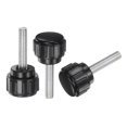 thumbnail image 1 of Unique Bargains 20 Packs M4 x 15mm Male Thread Plastic Knurled Knobs Thumb Screws Clamping Knobs, 1 of 5