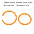 thumbnail image 4 of Unique Bargains 2' OD 1.6' ID Loose Leaf Rings Binder Ring Plastic O Rings for Book Scrapbook, Orange 50 Pack, 4 of 6