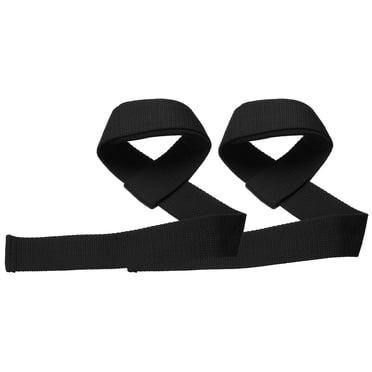 Unique Bargains Lifting Straps Gym, Gym Wrist Straps Padded for Weightlifting Gym Straps for Men Women, Black 2 Pcs