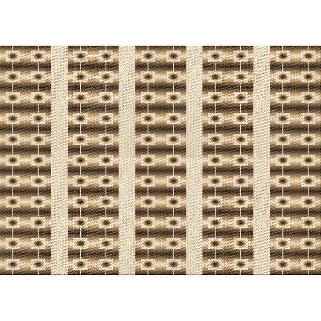 Ahgly Company Tapis Rectangulaire d'Intérieur Lavable en Machine Rouge Brun Transitionnel, 4 Pieds x 6 Pieds