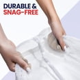 thumbnail image 3 of Canadian Linen Mesh Laundry Bags, 28"x40", 2 Pack, Drawstring Clothes Organizer Waterproof Fabric Durable Storage Bag Hamper, White, 3 of 10