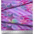thumbnail image 2 of Soimoi polyester Crepe Fabric Star & Diagonal Stripe Fabric Prints By Yard 52 Inch Wide, 2 of 3