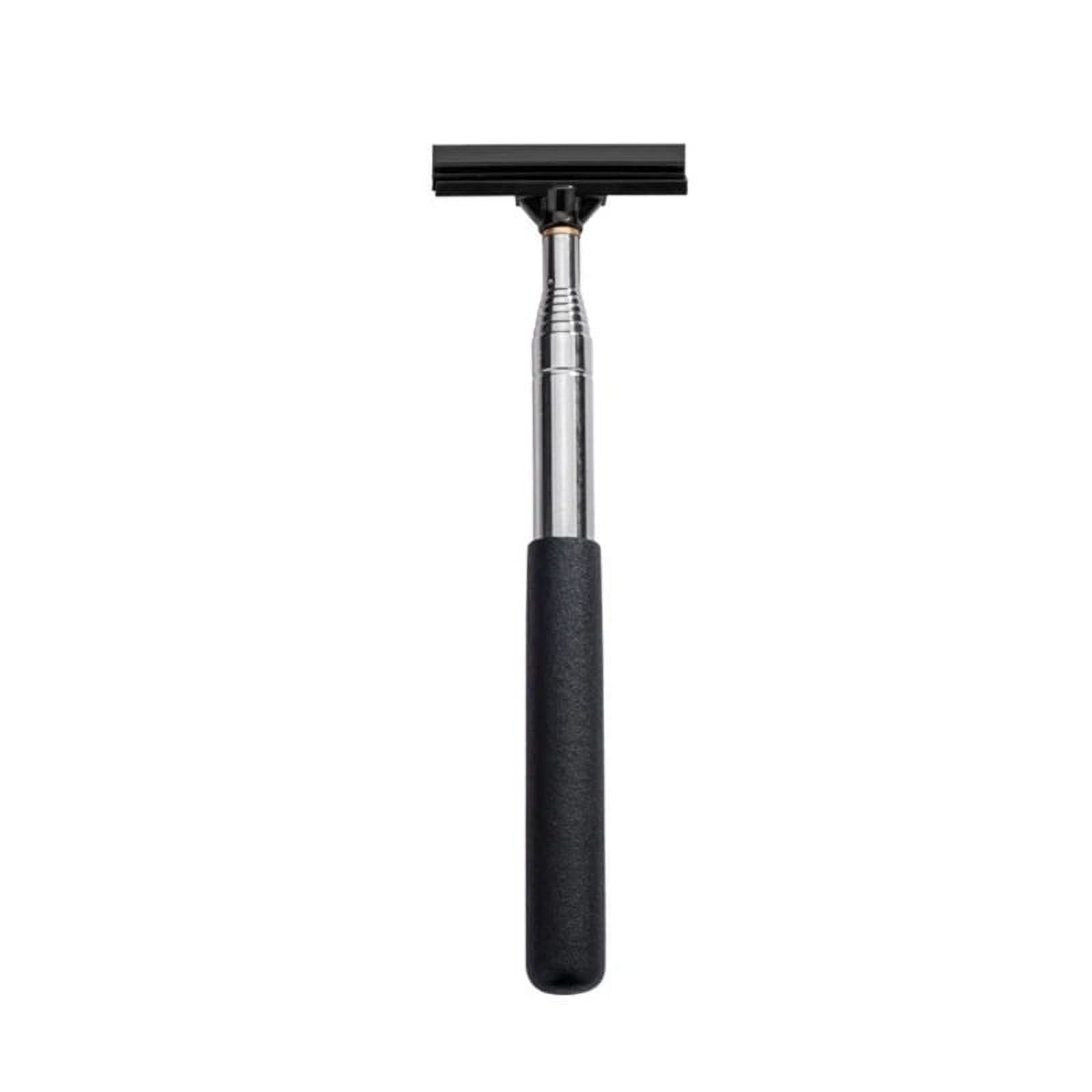 Mistaha Essuie-Glace Télescopique en Acier Inoxydable pour Rétroviseur de Voiture pour Désembuage et Nettoyage des Vitres - Noir, Conception Rétractable, 86 cm de Long, Convient à Divers Véhicules