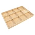 thumbnail image 1 of lionlar Stackable Jewelry Tray Burlap Inserts Trays Organizer Box Display Holder Jewelry 12 Grids, 1 of 9