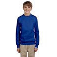 thumbnail image 3 of Hanes ComfortBlend EcoSmart Chandail à Col Rond pour Garçon, TG, Bleu Royal Foncé, 3 of 4