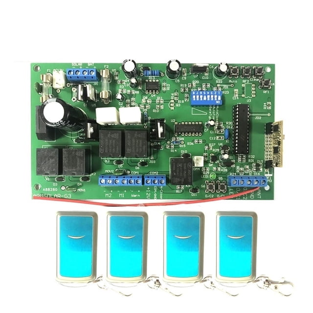 150kg Automatic Swing Gate Opener Motor Operator Circuit Board Electronic Card Controller For 12VDC Gate Opener Dual ,Ultra-Quiet Operation