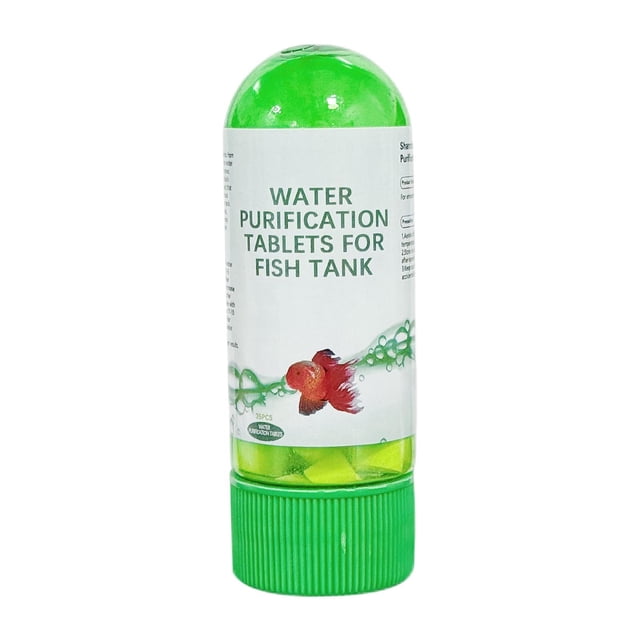 green Aquarium Water Purifier Tablets Fish Tank Cleaning Solution Biological Enzyme Formula Water Clarifier For Freshwater Aquatic Environments #55191