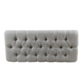 thumbnail image 4 of HomePop Ainsley Banc de Rangement Traditionnel en Tissu Capitonné à Boutons, Bleu Pâle, 4 of 10