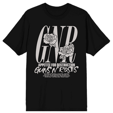 Guns N' Roses Appetite For Destruction Black T-Shirt