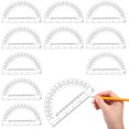 thumbnail image 1 of Youkk 10pieces Protractor Durable avec Échelle Claire Résistant à la Déchirure et à l'Usure pour une Longue Durée, 1 of 6
