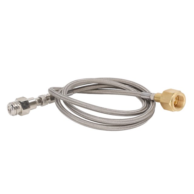 Soda Refill Adapter, CO2 Refilling Connector Perfect Match High Temperature Ductility Stainless Steel Brass For Replacement W21.8-14 To TR21-4