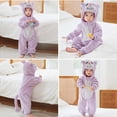 thumbnail image 4 of IROINID Liquidation Cache-Couche pour Bébé à Manches Longues Grenouillère Unisexe pour Bébé Combinaison d'Hiver et en Flanelle Tenue de Cosplay, Violet, 4 of 5