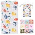 thumbnail image 4 of CSChome Towel Hidden Buckle Design Portable Kids Bath Towel Superfine Fiber Cartoon, 4 of 6
