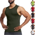 thumbnail image 1 of Styesk Tank Tops Men Casual Slim Fit Sleeveless Shirts Quick-Dry Tank Top Undershirt Compression Bodybuilding Muscle Shirts Breathable Gym Workout Tank Tops Solid Color Beach Tank Top, 1 of 7