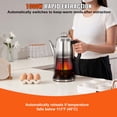 thumbnail image 3 of KFFKFF Electric Coffee Pot with 12-Cup Capacity, Crafted from 304 Stainless Steel, Features Keep Warm Functionality and Heat-Safe Handle, Plastic Lid, Fast Brewing, Silver, 3 of 9