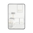 thumbnail image 1 of Mirrorize Canada Rounded Rectangle Black Bathroom Aluminum Framed Decorative Wall Mirror (36 in. H x 24 in. W), 1 of 9