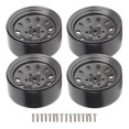 thumbnail image 2 of RC Beadlock Roue Moyeu, RC Roue Moyeu Stabilité Facile à Installer 4PCS Réutilisables pour le Remplacement Noir, Blanc, Argent, Ti Couleur, 2 of 8