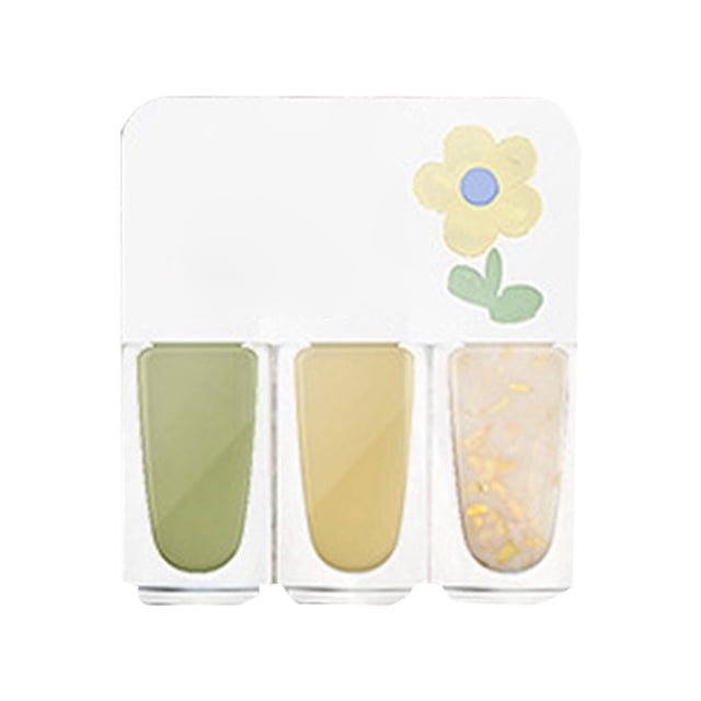 Riforla Three Color Nail Polish No Baking Quick Drying Set Durable Tearable Water Based Manicure 1ml Nail Polish