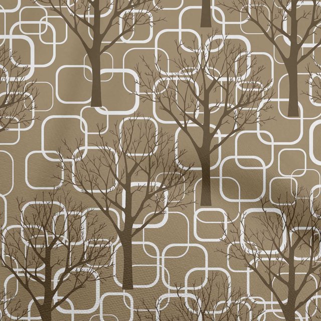oneOone Velvet Brown Fabric Dot Sewing Craft Projects Fabric Prints By Yard 58 Inch Wide