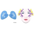 thumbnail image 2 of simhoa 1 Set Face Painting Stencils Reusable Facial Makeup Templates Fesetival 01, 2 of 6