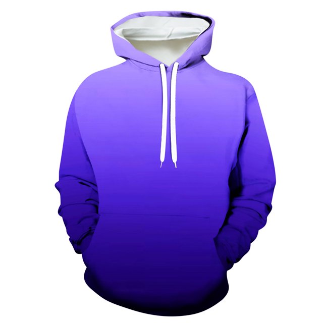 Penkiiy Chandails à Capuche pour Hommes Liquidation Hommes Mode Décontractée Chandails à Capuche d'Halloween Col Rond Imprimé Chandail Manches Longues Hauts Chandail Violet y2k Chandails à Capuche Hommes