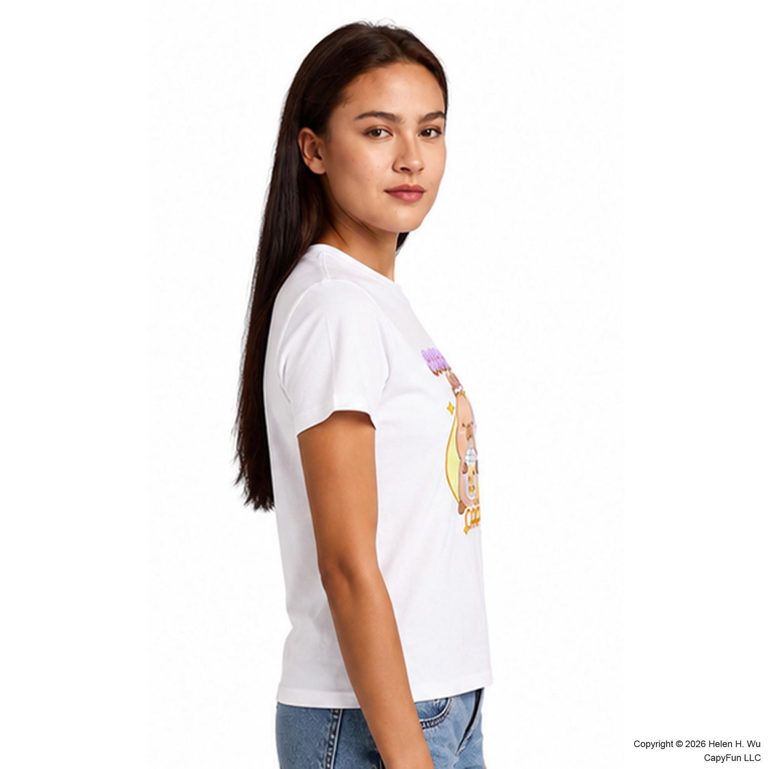 CapyFun Women’s Capybara Graphic T-Shirt