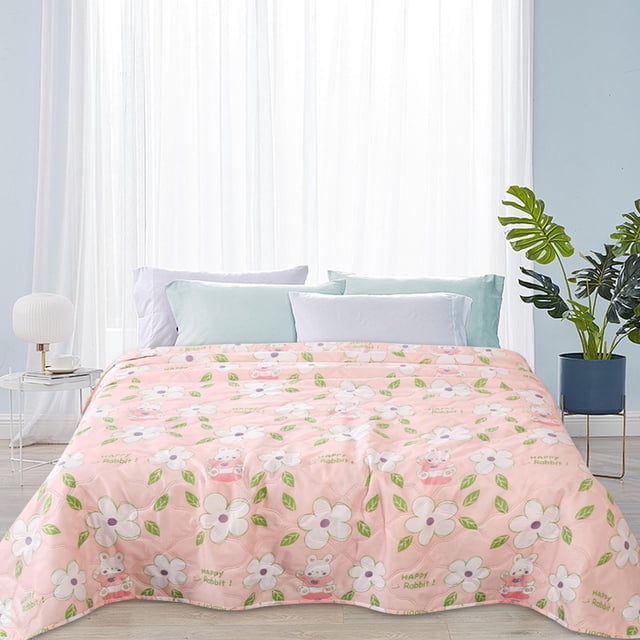 Lisbinx Pilloes Lightweight Summer Quilt, Soft and Breathable, Perfect for Air Conditioning Use