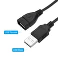 thumbnail image 3 of Unique Bargains USB Extension Cable with ON/Off Switch Extension Power Cords Adapter with LED Indicator Black 2 Pack, 3 of 5