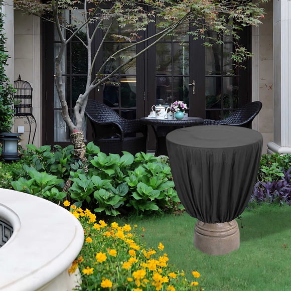 Birdeem Winter Bird Bath Cover,Outdoor Fountain Cover with Drawstring,Waterproof Statue Protection Cover for Garden Decor,Bird Feeder Cover,Fire Pit Cover,Patio Furniture Protector