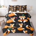 thumbnail image 1 of YST Ensemble Douillette 7 Pcs Dessin Animé Fox, Déco Florale d'Animaux Sauvages Mignons, Lit en Sac Format Simple, 1 of 5