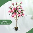 thumbnail image 3 of Costway 2 PCS 51" Artificial Magnolia Tree with Elegant PEVA Leaves Multi-branch Trunks, 3 of 10