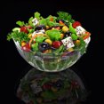 thumbnail image 2 of Transparent Lotus Shape Fruit Salad Bowl Plastic Dessert Bowls Vegetable Seasoning Container for Restaurant Home, 2 of 8