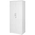 thumbnail image 2 of Pemberly Row Armoire Garde-Robe Moderne en Bois à Deux Portes, Blanc, 2 of 7