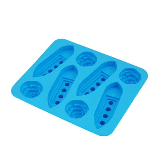 Oleegame 1PC Baby Popsicle Molds Blue Ice Making Grid Moldes Creative Love Popsicle Ice Film Blue