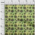 thumbnail image 2 of oneOone Velvet Green Fabric Abstracts Craft Projects Decor Fabric Printed By The Yard 58 Inch Wide, 2 of 5
