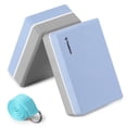 thumbnail image 1 of Amdohai 2 Pack Yoga Blocks with Yoga Strap EVA Foam Exercise Yoga Blocks Bricks Set for Stretch Flexibility Alignment, 1 of 7