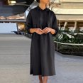 thumbnail image 1 of Gspmoly Robes pour Femmes, Robes Décontractées à Capuche avec Cordon de Serrage, Manches Longues, Robes Longues Formelles pour Femmes, Offres de Vacances, 1 of 6