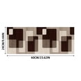 thumbnail image 3 of TIELUTT Modern Geometric Abstract Long Flannel Carpet for Living Room Bedroom Bathroom Door Soft Rug Preppy Blanket Throw Knit Blanket Throw Couch Blanket Extra Large Throw Area Rug Kids, 3 of 6
