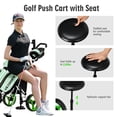 thumbnail image 4 of Goplus Chariot de Golf Pliant à 3 Roues avec Siège, Tableau d'Affichage, Poignée Ajustable, Vert, 4 of 10
