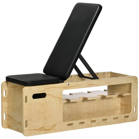 Soozier Banc de musculation incliné réglable avec support d'haltères et bandes de résistance
