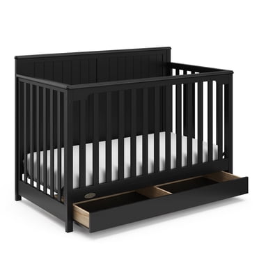 Lit de Bébé 5-en-1 avec Tiroir Hadley de Graco, Noir