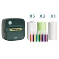 thumbnail image 1 of Riwcyla Pocket Printer Portable Thermal Instant Photo Printing Label Maker Machine BT Wireless Connect Compatible with Android or iOS APP Support Receipt Label Memo Sticker Notes Lists Scrapbook D, 1 of 6